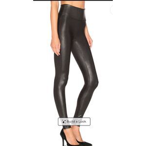 Spanx Faux Leather Leggings in Black Women’s Size M Short
